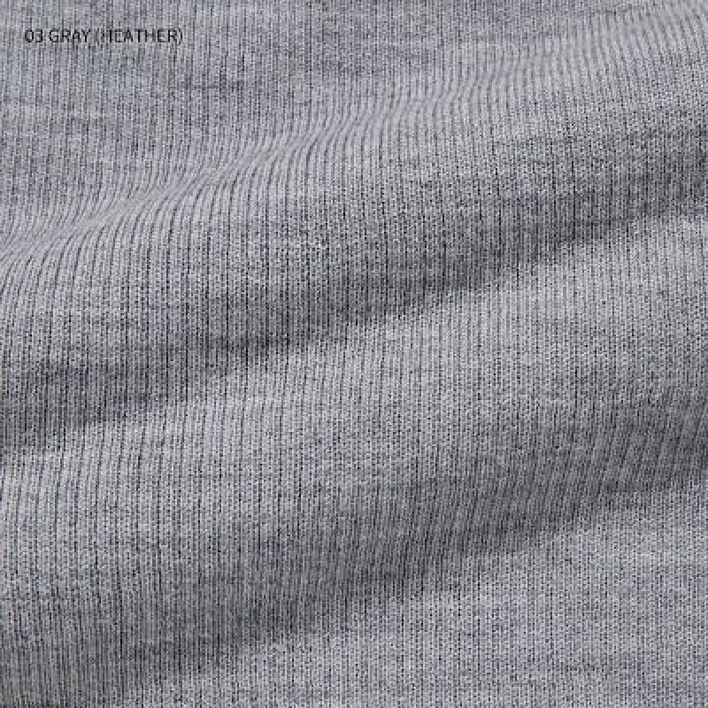 Suéteres Uniqlo Extra Fine Merino Acanalado Turtleneck Long-Sleeve Mujer Gris | 409683_PE