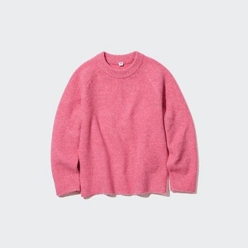 Suéteres Uniqlo Souffle Yarn Long-Sleeve Niños Blancas | 184209_PE