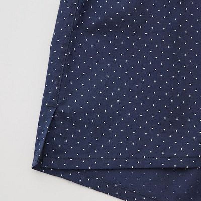 Trunks Uniqlo Woven Dotted Hombre Azul Marino | 427863_PE