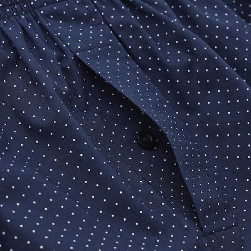 Trunks Uniqlo Woven Dotted Hombre Azul Marino | 427863_PE