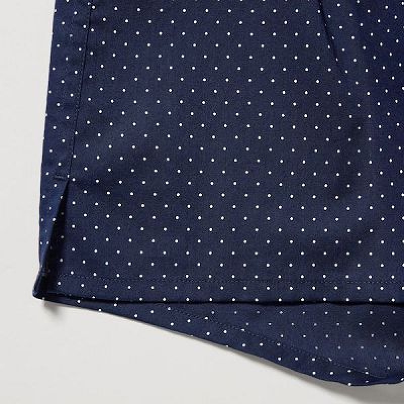 Trunks Uniqlo Woven Dotted Hombre Azules | 789205_PE