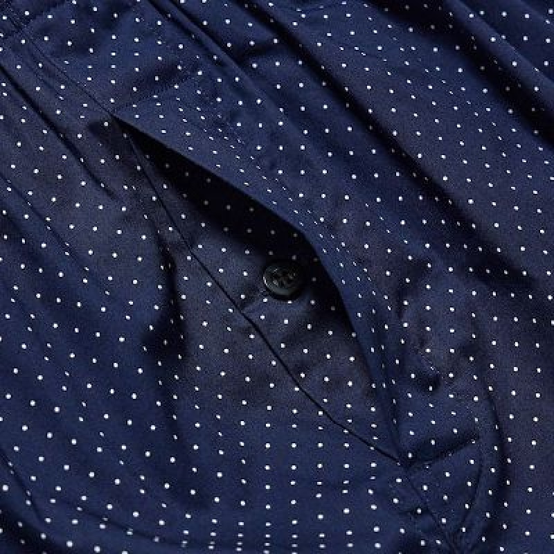 Trunks Uniqlo Woven Dotted Hombre Azules | 789205_PE