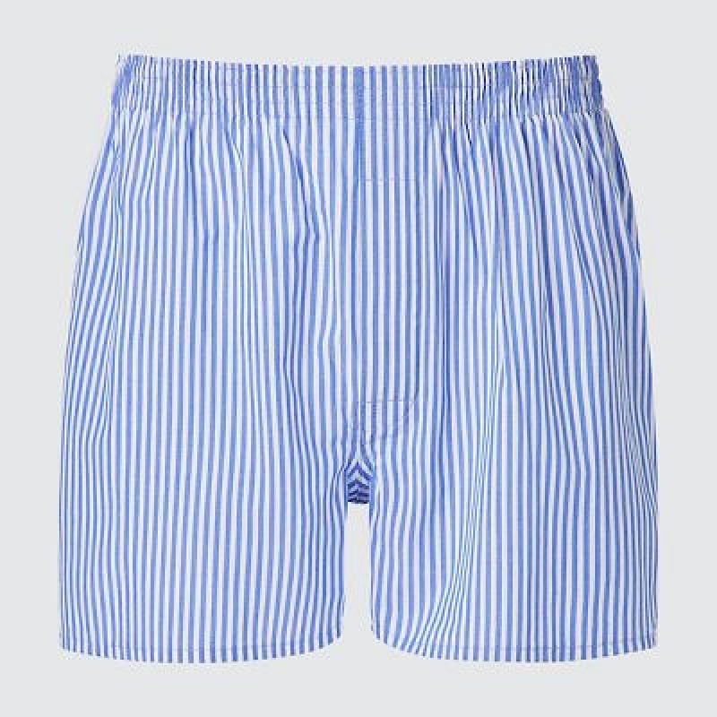 Trunks Uniqlo Woven London A Rayas Hombre Azules | 147590_PE