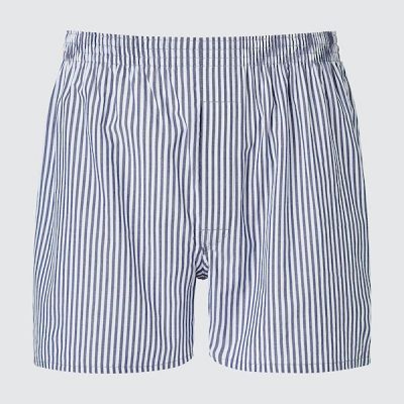 Trunks Uniqlo Woven London A Rayas Hombre Azules | 759026_PE