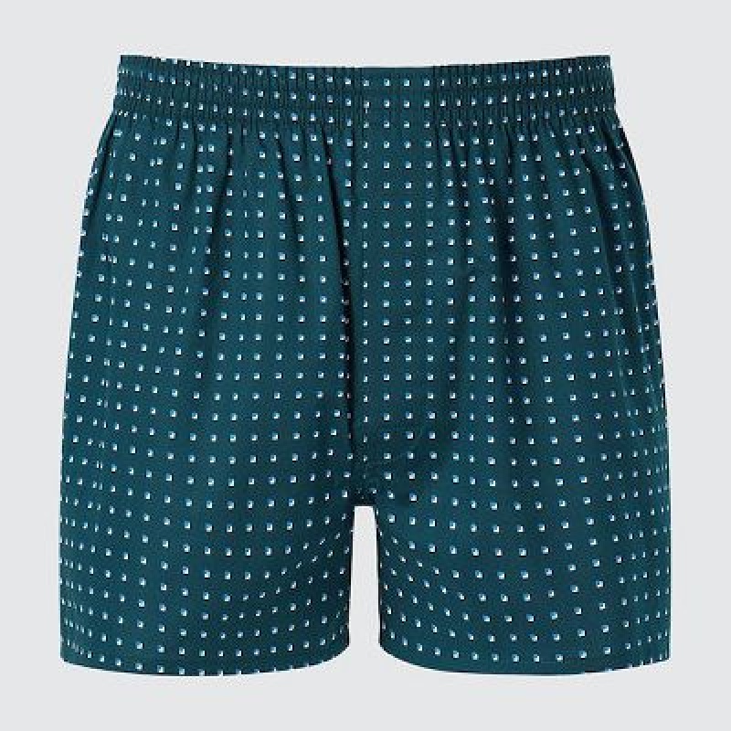 Trunks Uniqlo Woven Small Pattern Hombre Verde | 276318_PE