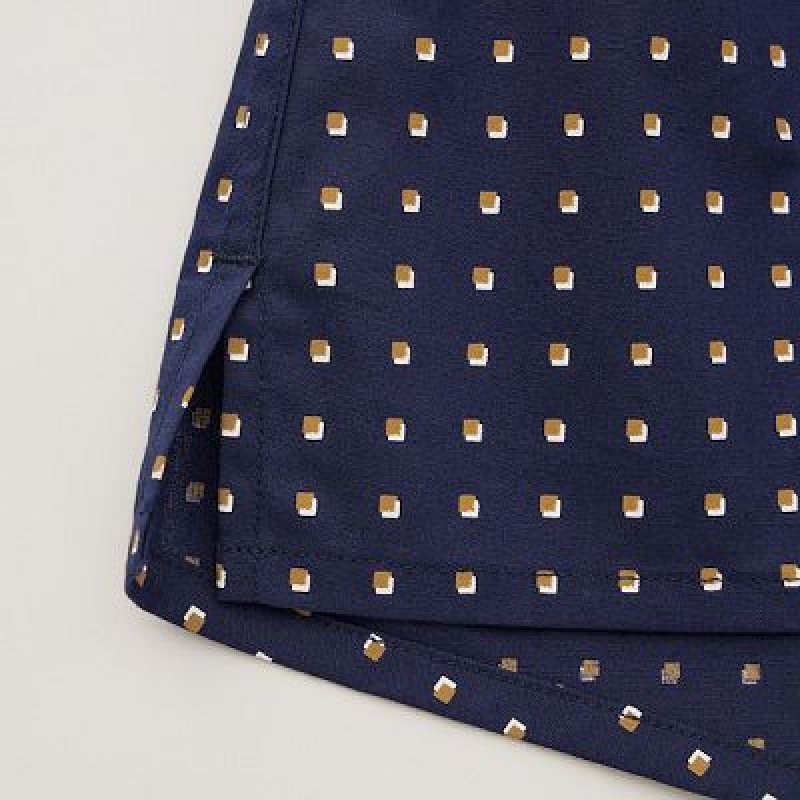 Trunks Uniqlo Woven Small Pattern Hombre Azul Marino | 805729_PE