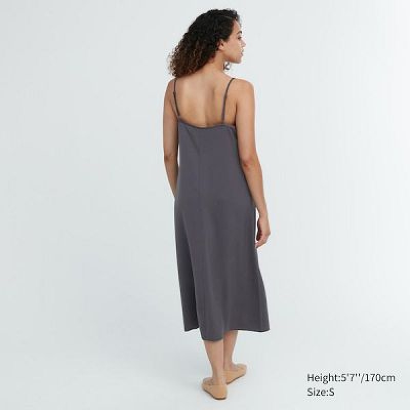 Vestido Uniqlo Camisole Midi Mujer Gris | 239086_PE