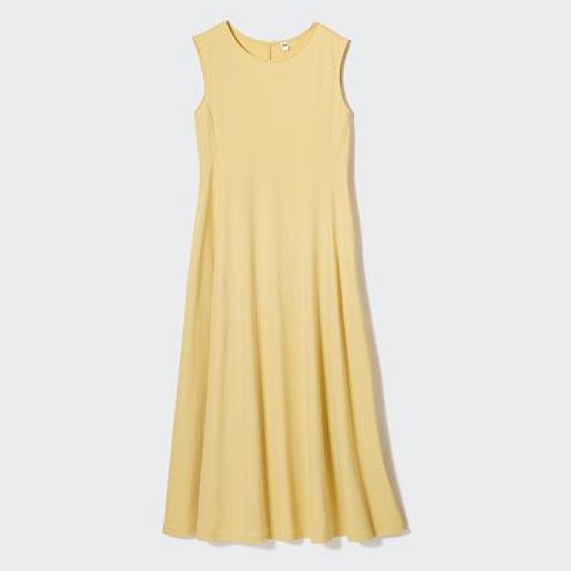 Vestido Uniqlo Ultra Stretch AIRism Sleeveless Mujer Blancas | 760324_PE